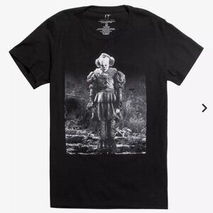IT Chapter Two Pennywise Mens Black White T-Shirt Mens Size L